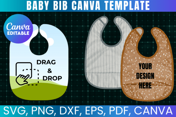 Download Baby Bib Template, Baby Napkin Template - Premium Resources