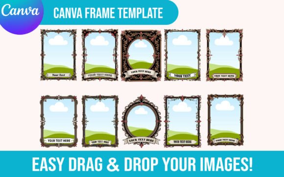Download Editable Tarot Card Canva Frame Template - Premium Resources